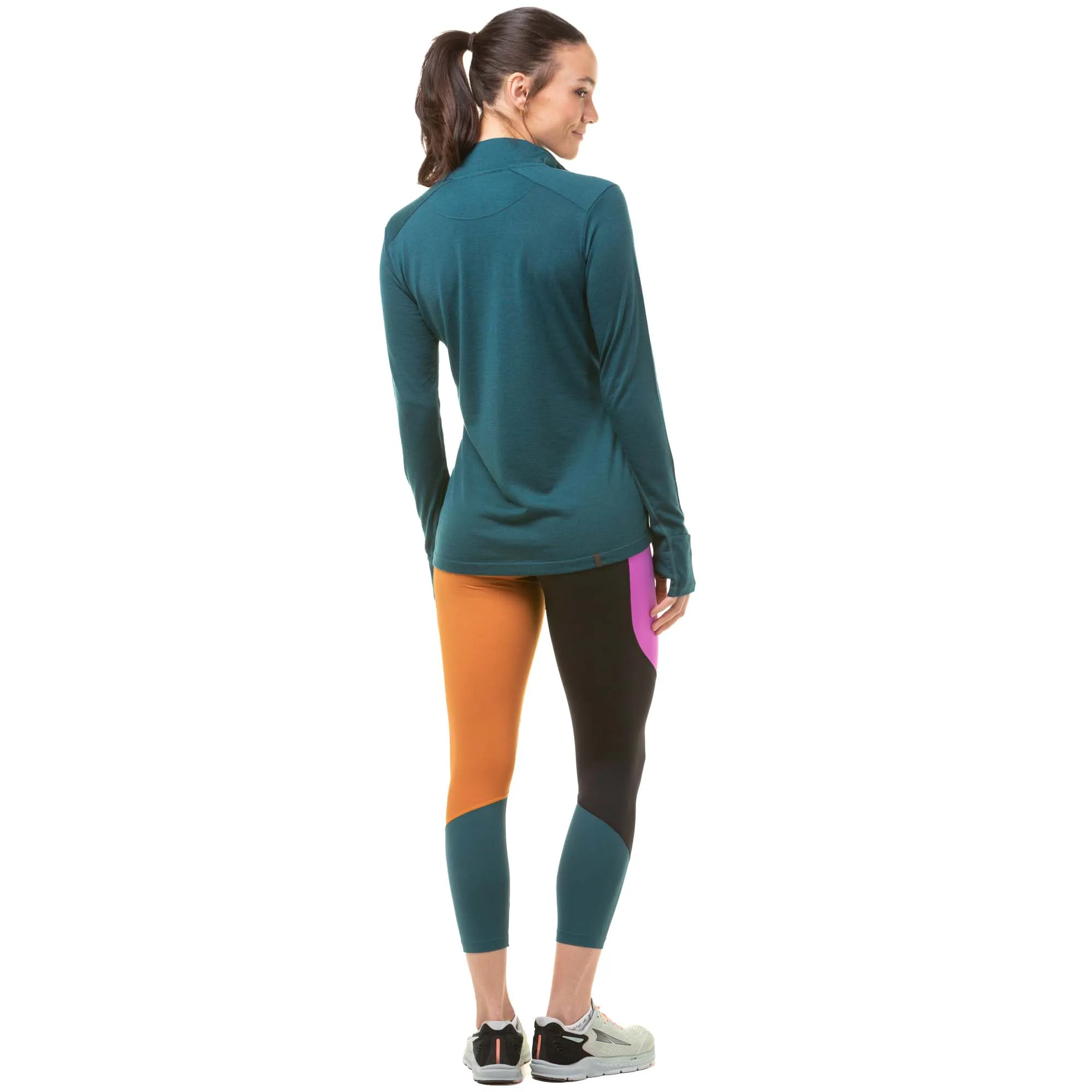 Ronhill | Women's Tech Crop Tight - Deep Lagoon