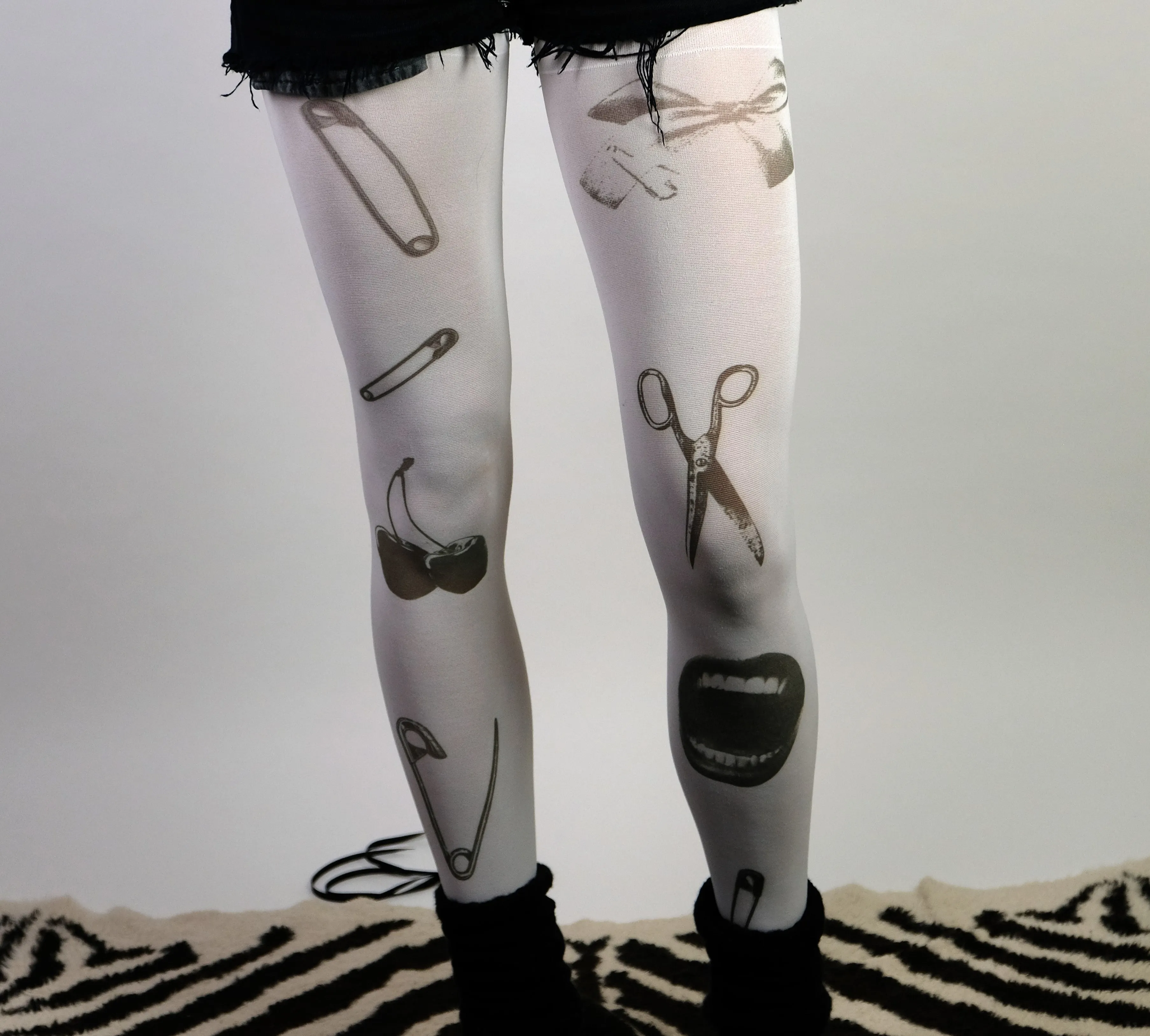 Safety pin tights- S-XL