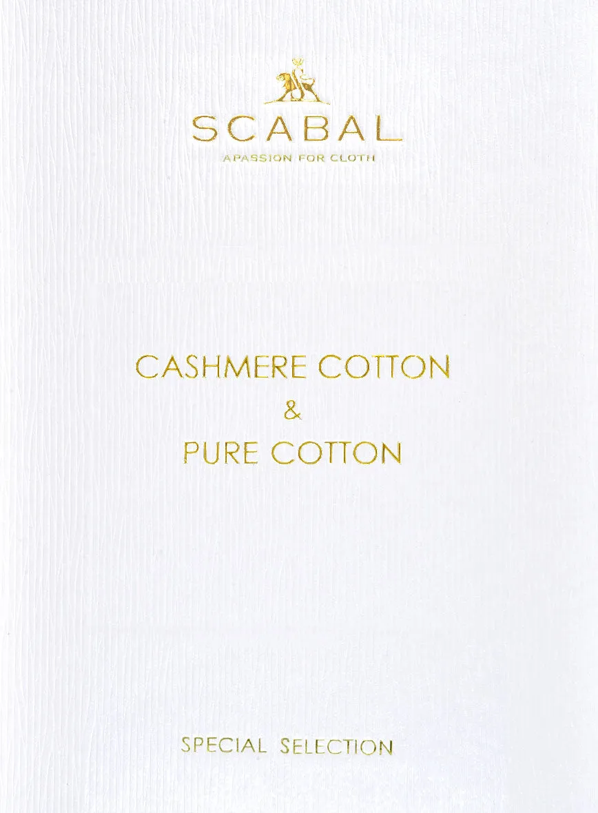 Scabal Brown Cotton Stretch Pants