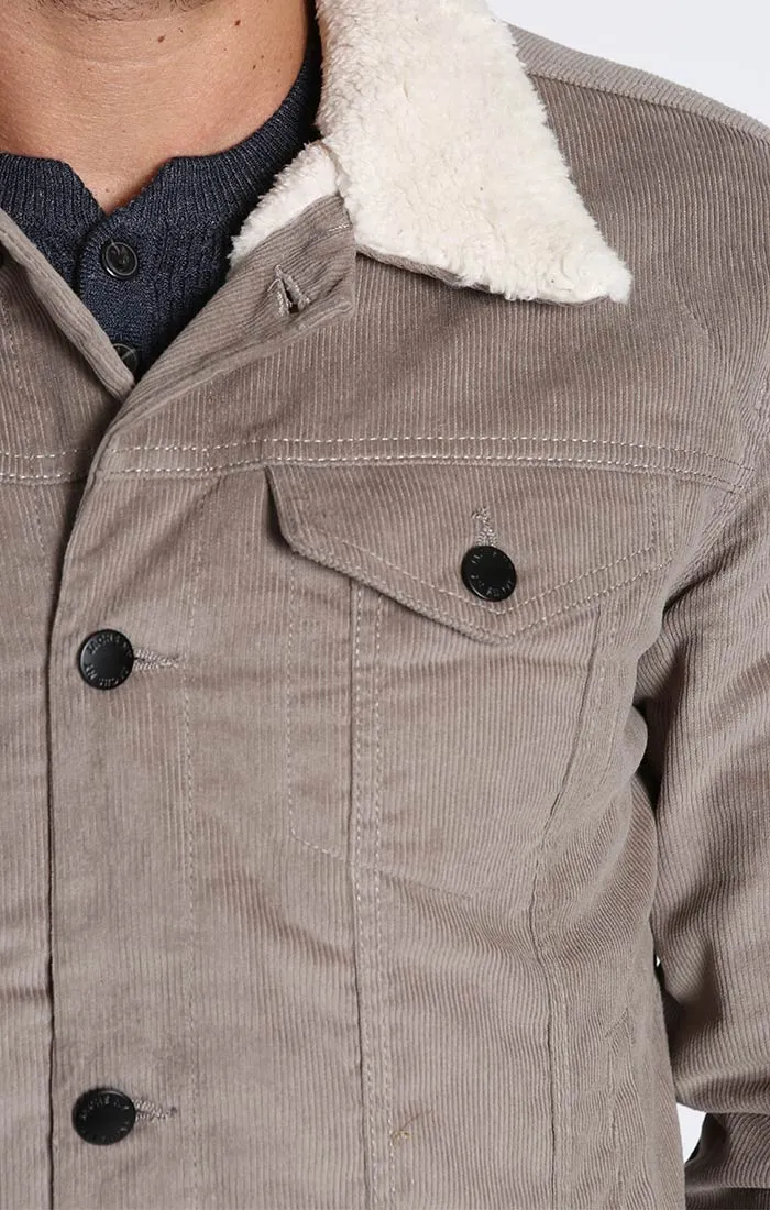 Sherpa Lined Corduroy Trucker Jacket