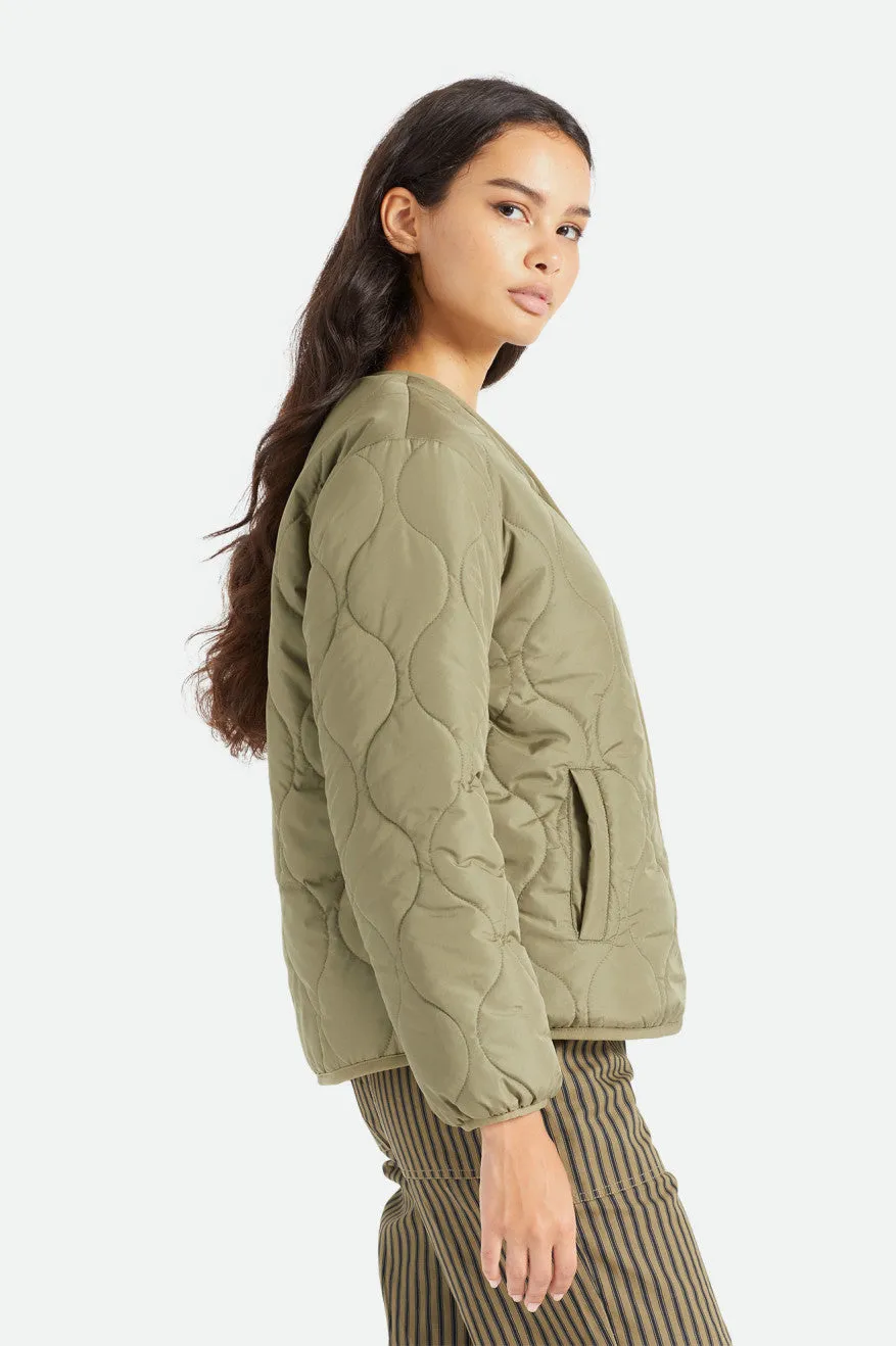 Sherpa Reversible Padded Jacket - Military Olive