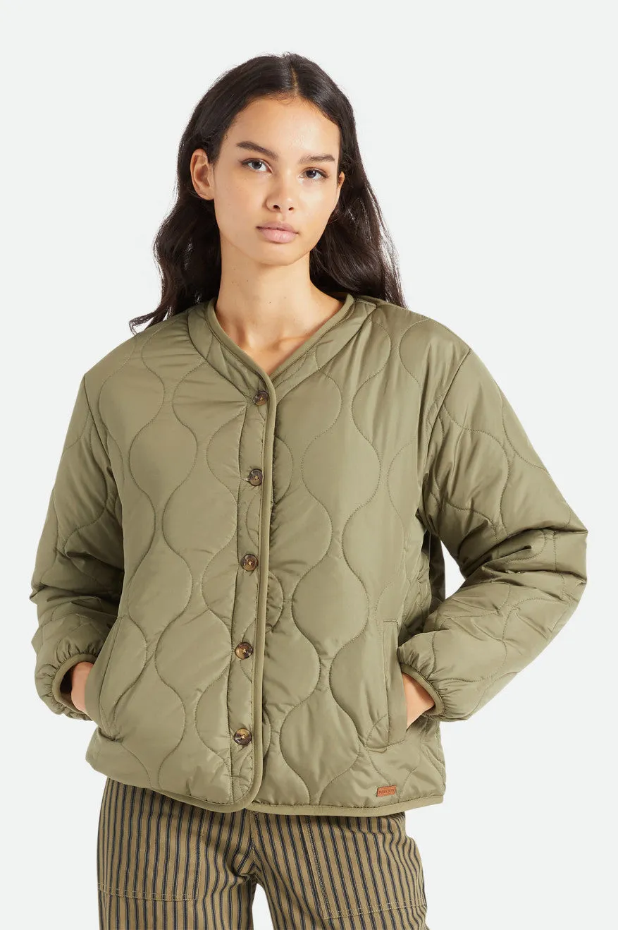 Sherpa Reversible Padded Jacket - Military Olive