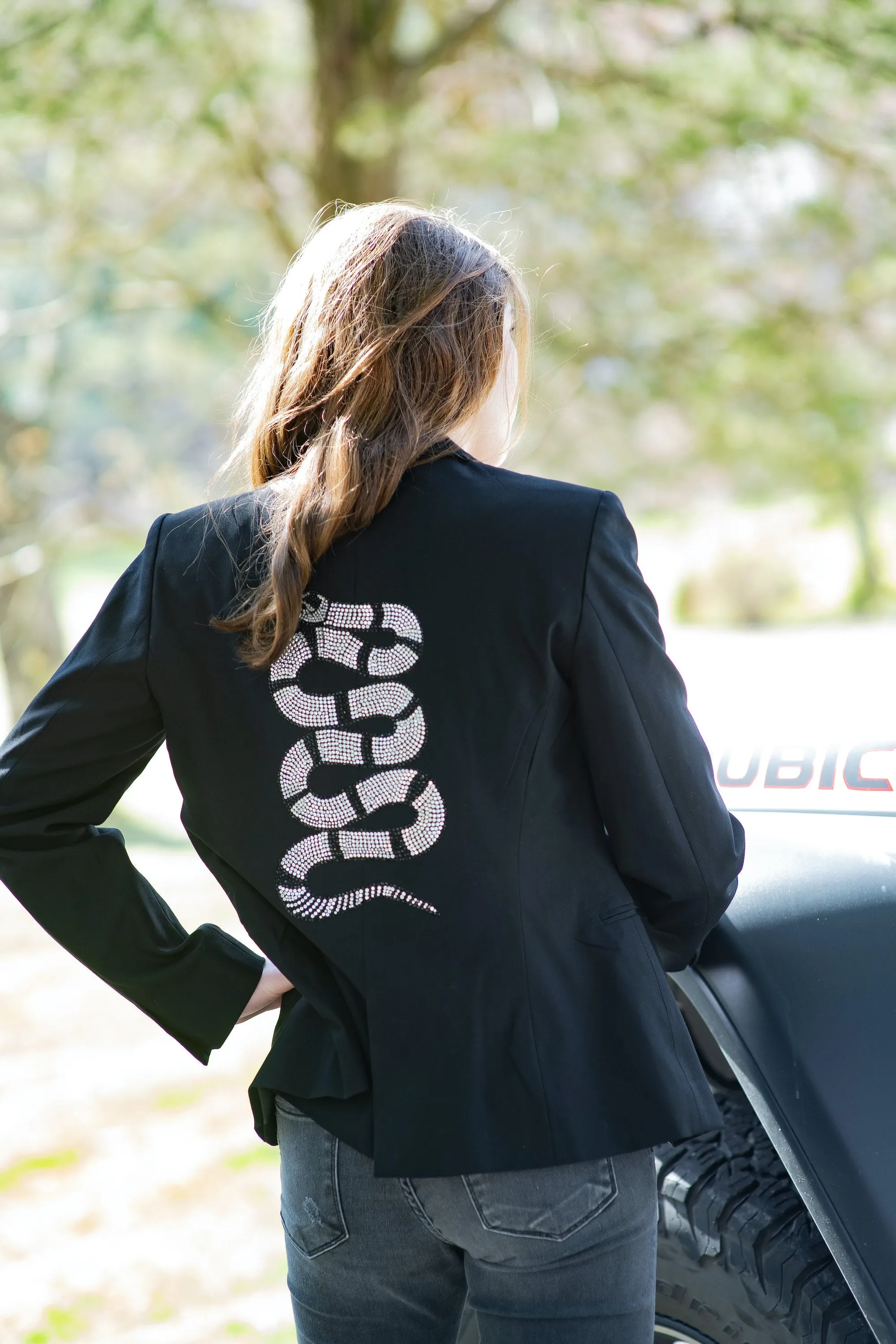 Silver Snake Blazer