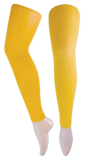 Sock Snob - Opaque Footless Tights (Mustard)