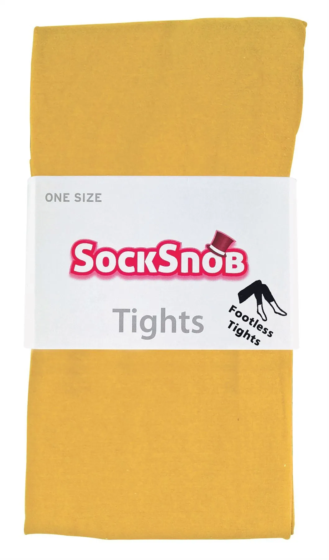 Sock Snob - Opaque Footless Tights (Mustard)