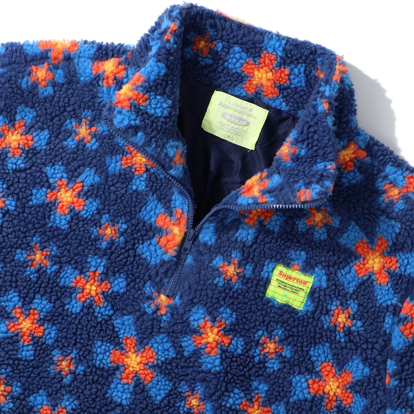 STARBURST SHERPA PRINT 1/4 ZIP