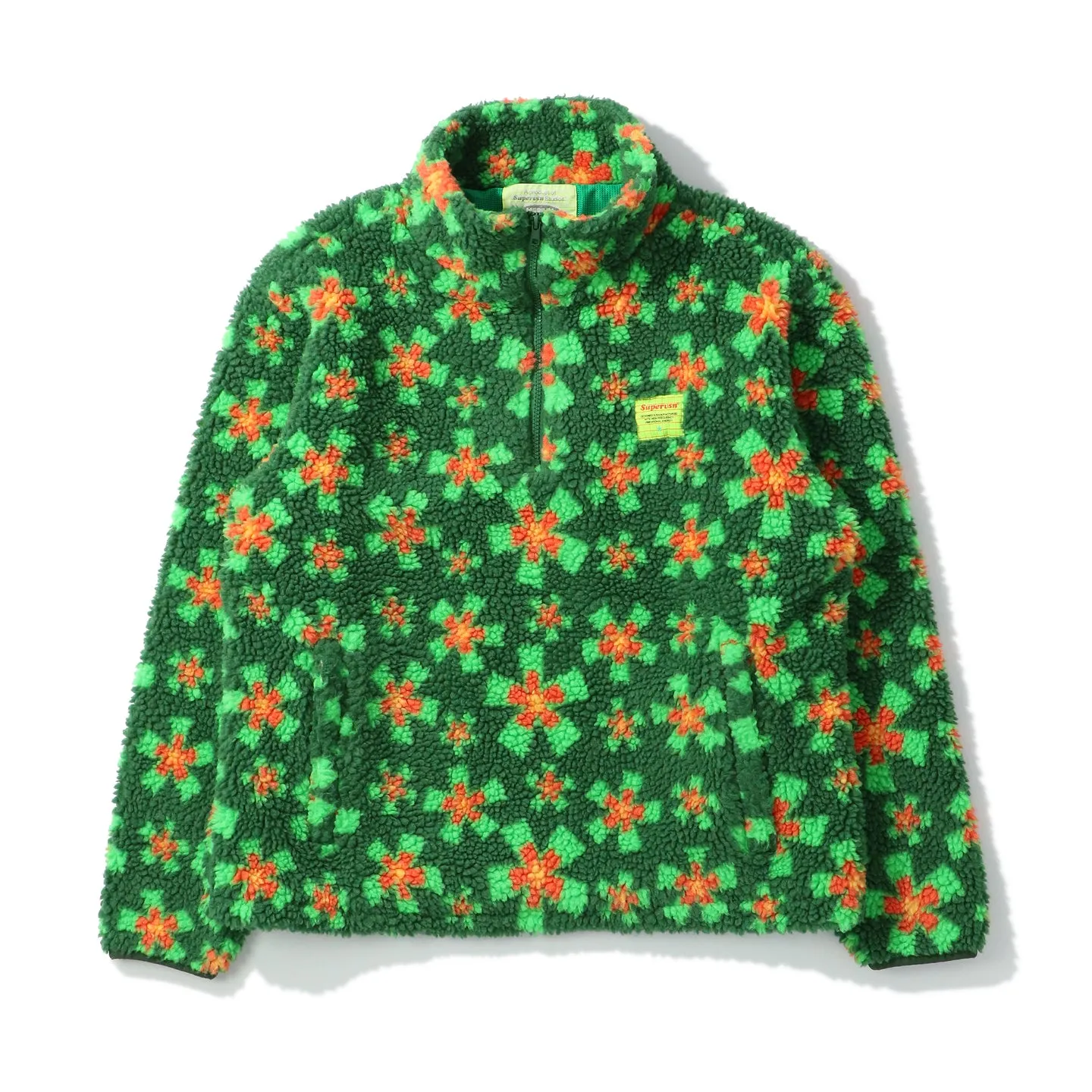 STARBURST SHERPA PRINT 1/4 ZIP