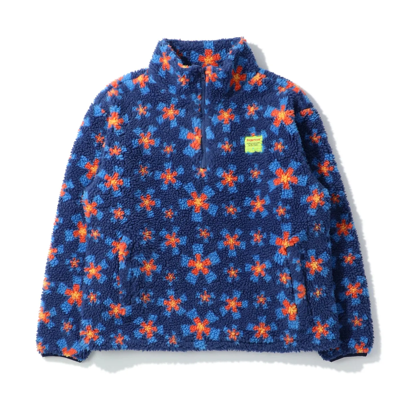 STARBURST SHERPA PRINT 1/4 ZIP