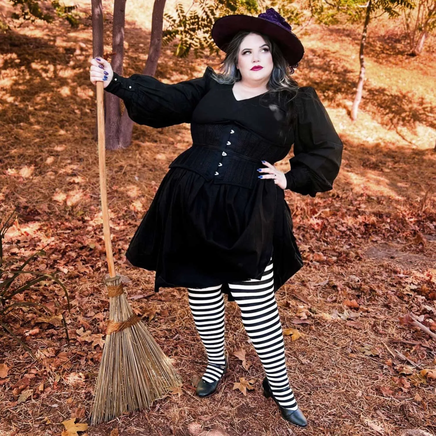 Striped Tights - Witch