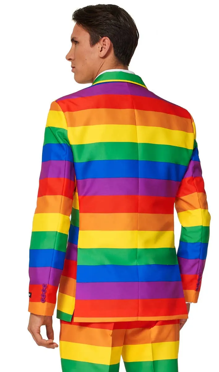 Suitmeister Rainbow Stripe Mens Novelty Suit