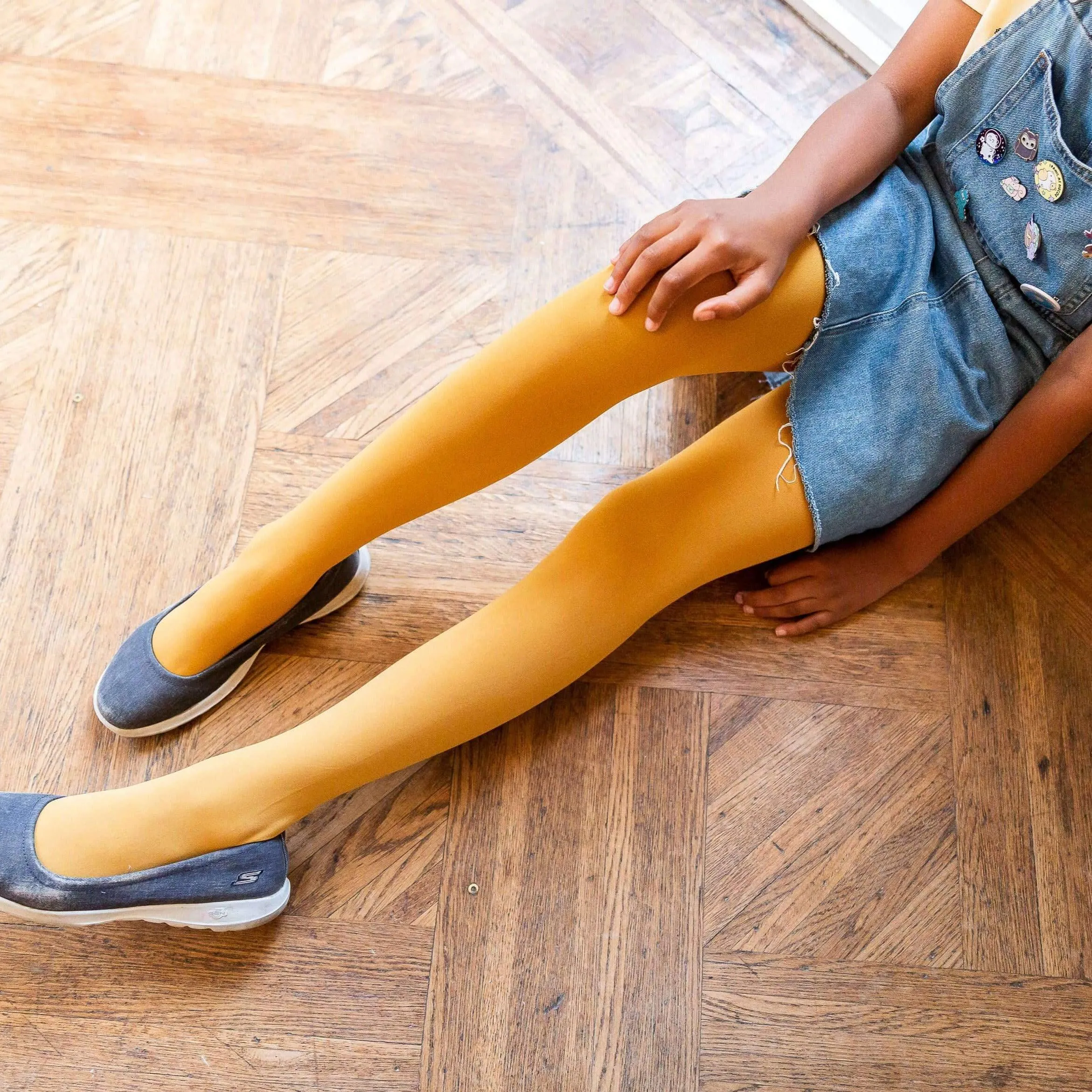 Tween Tights - Colonel Mustard