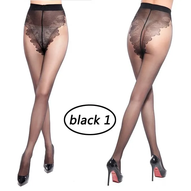 VenusFox Women Lingerie Nylon High Elastic Thin Stockings Pantyhose