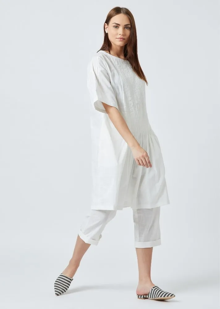 White tunic dress