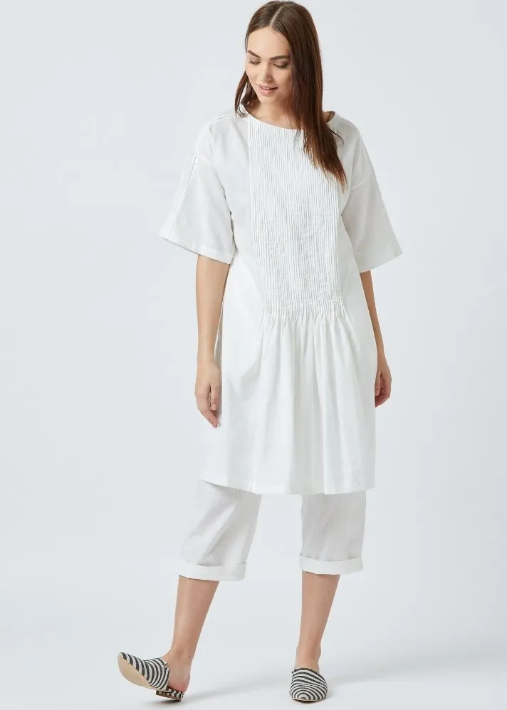 White tunic dress