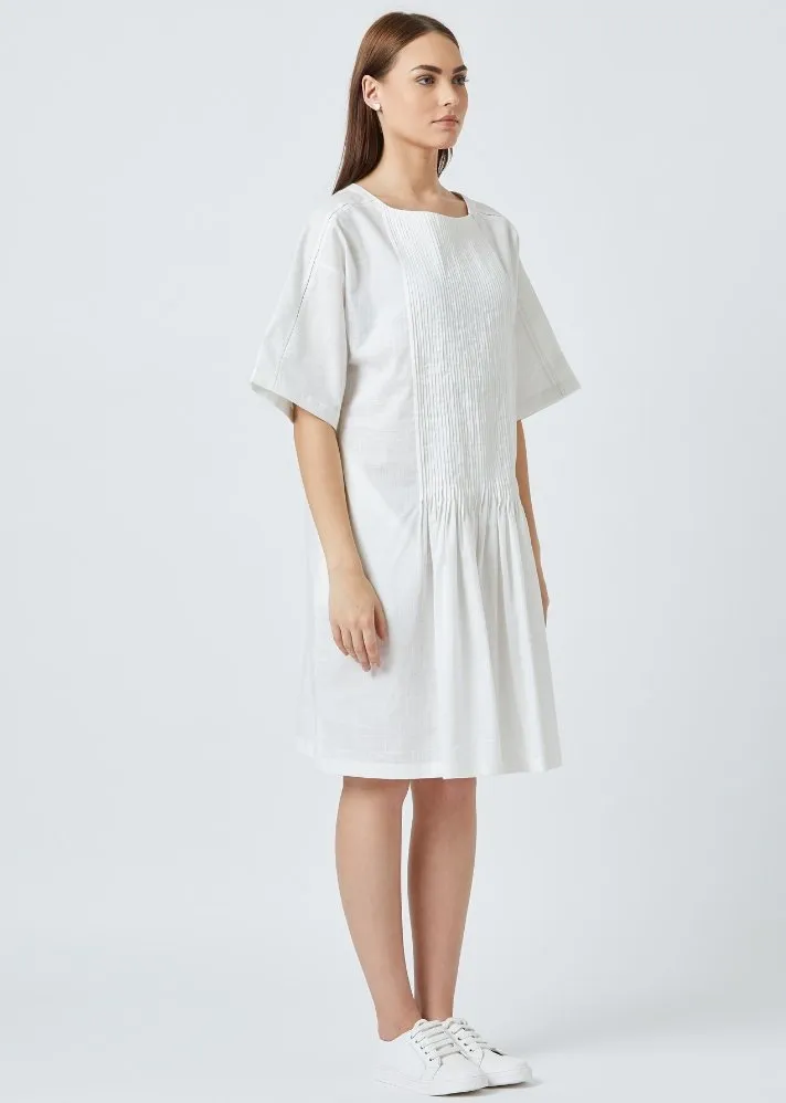 White tunic dress