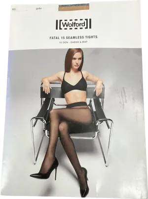 Wolford Nude Fatal 15 Seamless Tights UK XS