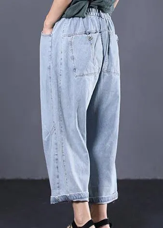 women casual cotton pants plus size vintage jeans