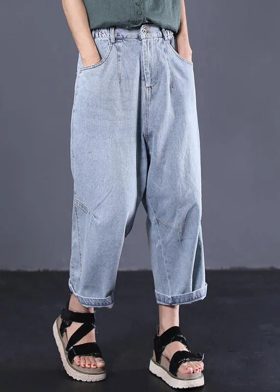 women casual cotton pants plus size vintage jeans