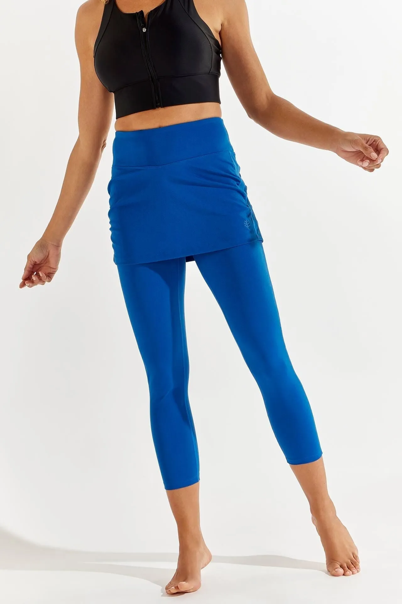 Women's Shorebreak Skirted Swim Tights  |  Marine Blue