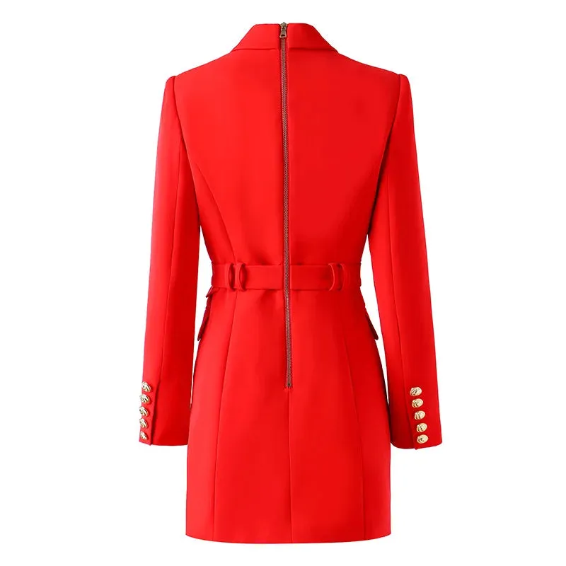 Women's Stylish Designer Elegant Long Blazer Coat