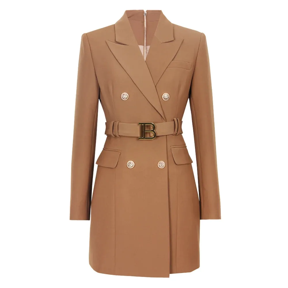 Women's Stylish Designer Elegant Long Blazer Coat