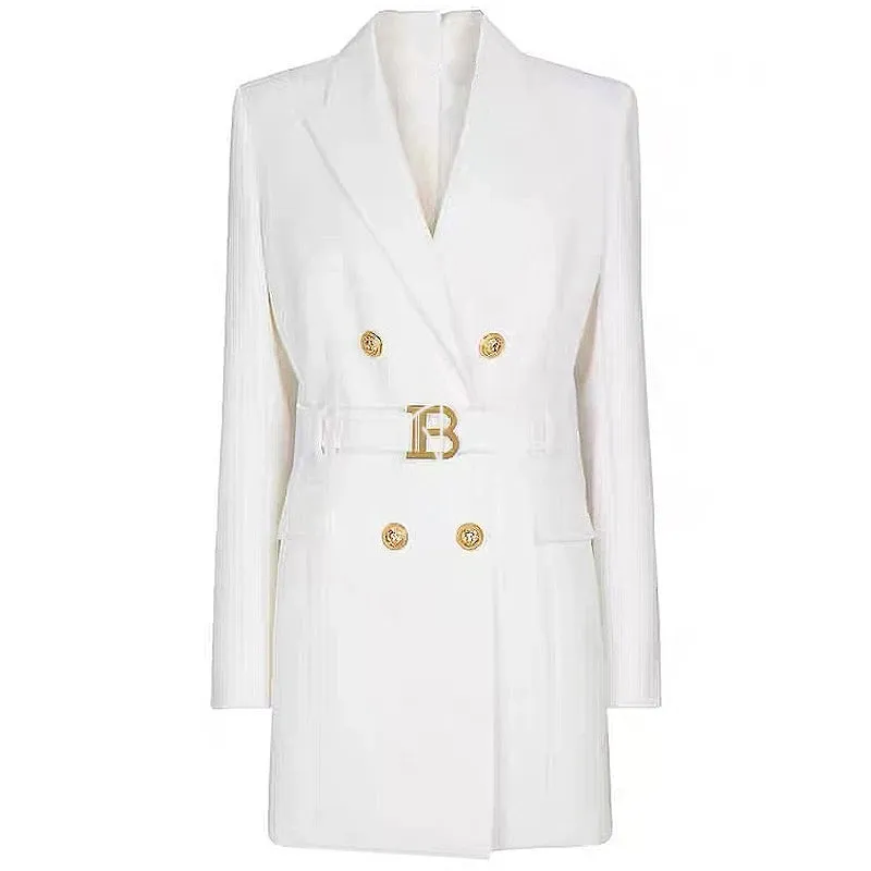 Women's Stylish Designer Elegant Long Blazer Coat