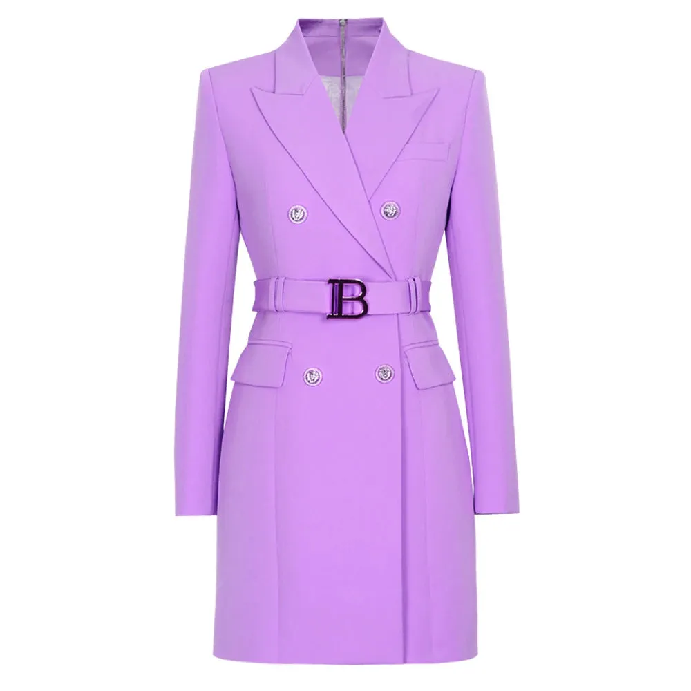 Women's Stylish Designer Elegant Long Blazer Coat