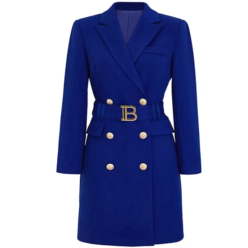 Women's Stylish Designer Elegant Long Blazer Coat