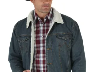 Wrangler Men's Sherpa Lined Denim Jacket 74256RT